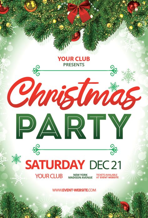 Check out the Christmas Party Event Free Flyer Template only on https://freepsdflyer.com/christmas-party-event-free-flyer-template/ - Enjoy downloading 1800+ totally free PSD flyer templates any kind of party and club event! #Christmas, #Club, #Color, #Colorful, #Dance, #Disco, #DJ, #Electro, #Music, #Night, #Nightclub, #Party, #Winter, #XMas Holiday Party Flyer, Christmas Party Flyer, Photoshop Templates Free, Christmas Party Poster, Christmas Flyer Template, Promo Flyer, Company Christmas Party, Free Psd Flyer Templates, Poster Template Free