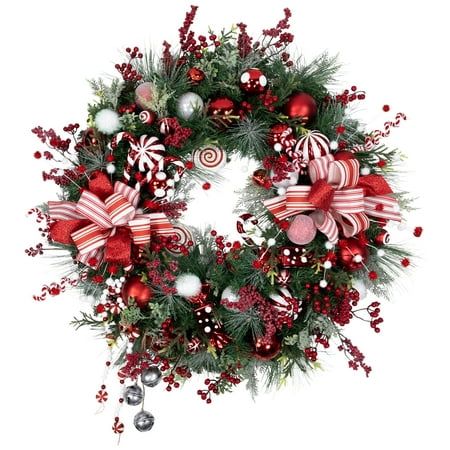 Ribbon wreath christmas