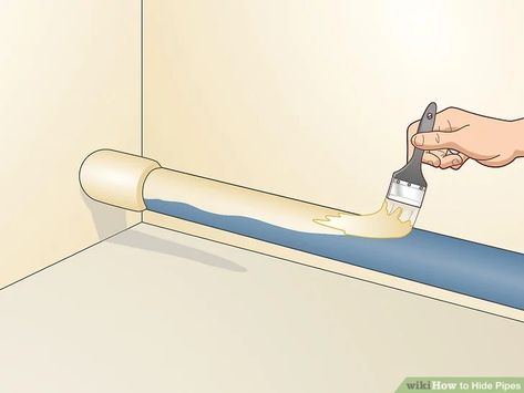 Bathroom Pipes Cover Ideas, Hiding Plumbing Pipes On Wall, Hiding Pipes On Wall, How To Hide Toilet Pipes, How To Hide Ac Pipes In Room, Hide Pipes In Bathroom, Ideas To Cover Pipes On Wall, How To Hide Pipes On Wall, Ideas To Hide Pipes On Wall