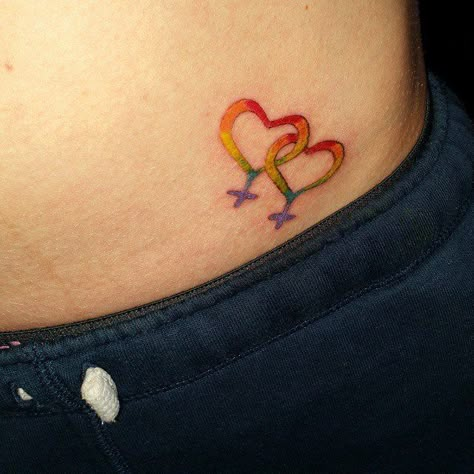 Wlw Tattoos, Lgbtq Tattoos, Lgbt Tattoos, Gay Pride Tattoos, Gay Tattoos, Lesbian Tattoo, Lesbian Symbol, Lgbt Tattoo, Gay Tattoo