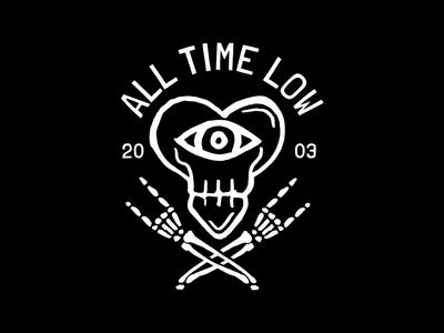 All Time Low - Skull Heart All Time Low Aesthetic, All Time Low Wallpaper, All Time Low Logo, All Time Low Tattoo, Rugby Logo, Bed Cave, Draw Logo, Alex Gaskarth, Low Band