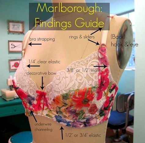 Bra Making Tutorial, Diy Bra Pattern, Bra Making Supplies, Sewing Bras, Bra Sewing Pattern, Lauren Taylor, Diy Bra, Lingerie Patterns, Bra Sewing