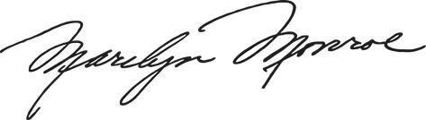 Marilyn's stylish signature Famous Signatures, Marilyn Monroe Signature, Marilyn Monroe Tattoo, Signatures Handwriting, She's A Lady, Imperfection Is Beauty, Norma Jean, Norma Jeane, Marilyn Monroe