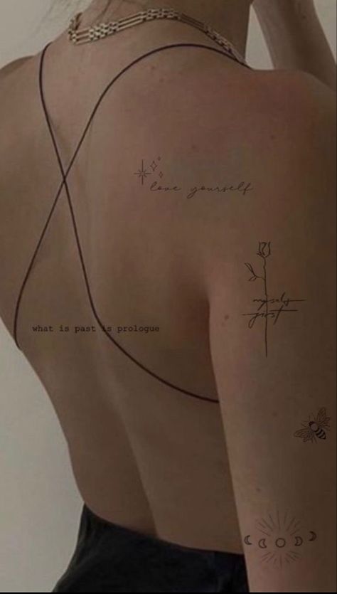 Tiny Back Tattoos For Women, Simbols Tattoo, Seni Resin, Small Pretty Tattoos, Tasteful Tattoos, Petite Tattoos, Stylist Tattoos, Small Hand Tattoos, Classy Tattoos