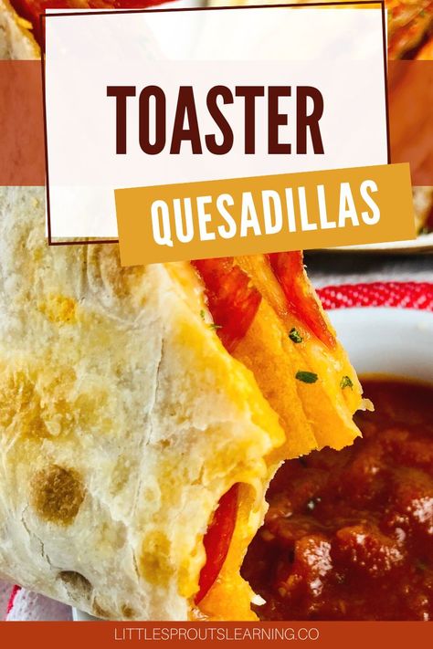 Quesadilla In Toaster, Toaster Quesadilla Recipes, Food Program Meals Daycare, Toaster Quesadilla, 5 Minute Lunch, Toaster Recipes, Quesadilla Recipes Easy, Breakfast Quesadilla, Food Program