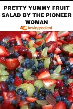 Cowboy Salad, Food Network Recipes Pioneer Woman, Pretty Fruit, Ambrosia Fruit Salad, Easy Fruit Salad Recipes, Berry Fruit Salad, Best Fruit Salad, Yummy Fruit, Fruit Salad Easy