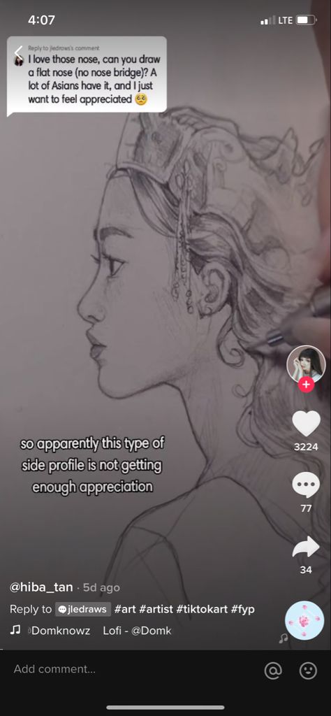 Flat Nose Reference, Flat Nose Drawing, Flat Side Profile, Flat Nose Side Profile, Side Nose Drawing, Hooked Nose Front View, Asian Side Profile, Flat Nose Asian, Female Side Profile