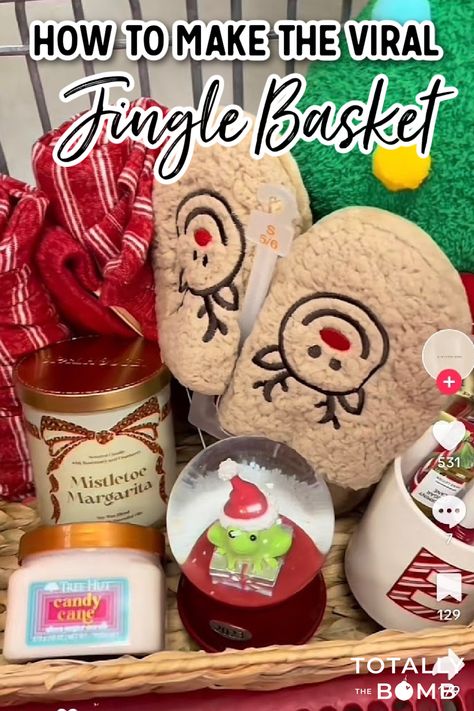 Here's How To Make Your Kids The Viral 'Jingle Basket' Everyone is Talking About Jolly Basket Ideas, Jingle Baskets For Kids, Kids Burr Basket, Christmas Basket Ideas For Kids, Jingle Basket Ideas, Brrr Basket Ideas For Boys, Jolly Basket, Jingle Baskets, Jingle Basket