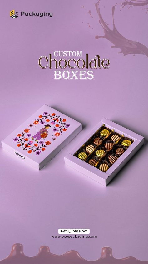 Custom Chocolate Boxes Chocolate Boxes, Custom Chocolate, Chocolate Packaging, Premium Packaging, Got Quotes, Packaging Solutions, Wellness Gifts, Free Quote, Chocolate Box