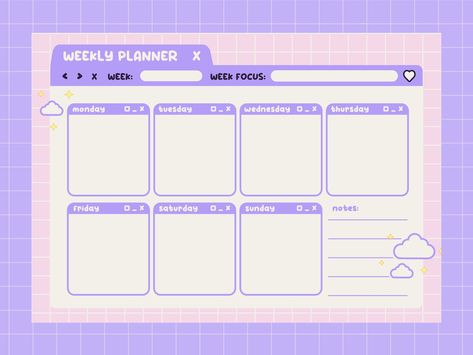 Digital Download Cute Purple Daily / Weekly / Monthly Planner And Productivity Tool plannerorganizationideas #dailyplannerprintable Writing Paper Printable Stationery, Daily Weekly Monthly Planner, Monthly Planner Template, Writing Paper Printable, Cute Calendar, Weekly Planner Template, Planner Organiser, Weekly Monthly Planner, Productivity Tools