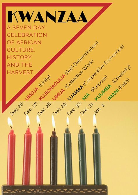 Happy Kwanzaa Kinara Kwanzaa, Kwanzaa Colors, 7 Principles Of Kwanzaa, Days Of Kwanzaa, Principles Of Kwanzaa, Kwanzaa Crafts, Kwanzaa Activities, Kwanzaa Principles, Kwanzaa Gifts