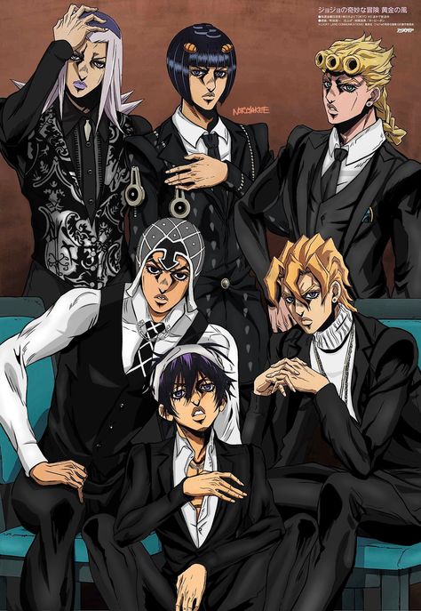 kat on Twitter: "team bucciarati in suits… " Jjba Part 5, Foto Muro Collage, Jojo's Adventure, Jojo Parts, Jojo's Bizarre Adventure Anime, Jotaro Kujo, Jojo Anime, Jojo Memes, 5 Anime