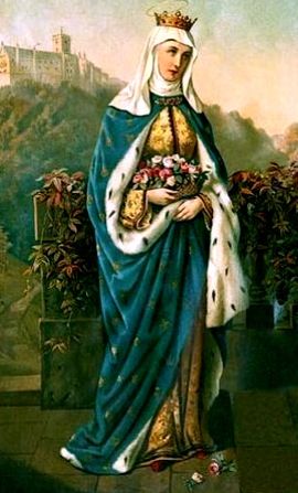 St Elizabeth of Portugal, Queen Saint Elizabeth Of Hungary, History Of Portugal, Elizabeth Queen, Works Of Mercy, St Elizabeth, Saint Elizabeth, Santa Isabel, Virgin Mary Statue, Portuguese Culture