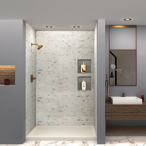 Acrylic shower walls