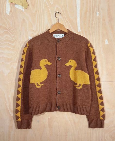 Duck Cardigan, Cardigan Harry Styles, S S Daley, Mens Linen Pants, Mens Linen, Baby Yellow, Men's Knit, Linen Pants, Ducks