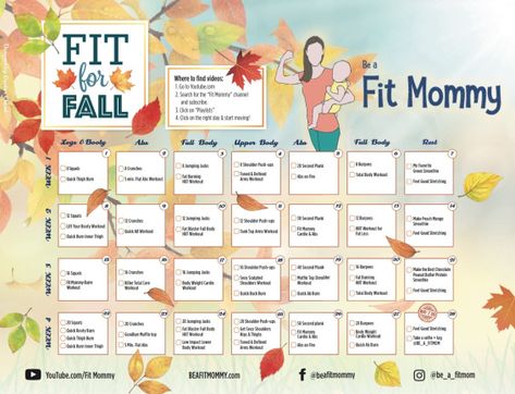 FREE Fitness Challenge– Fit for Fall – Be a Fit Mommy Fall Fitness Challenge, 4 Week Challenge, Month Challenge, Fall Fitness, October Ideas, Summer Bod, Wellness Challenge, Mommy Workout, Week Challenge