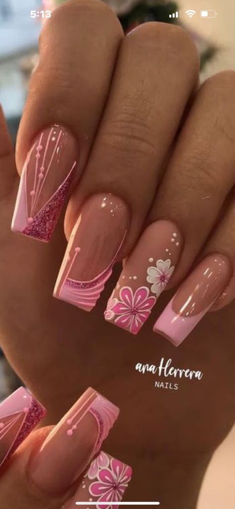 Elegant Touch Nails, Shiny Nails Designs, Aqua Nails, Fancy Nails Designs, Gel Nails Diy, Girly Acrylic Nails, Work Nails, Dope Nail Designs, Unique Acrylic Nails