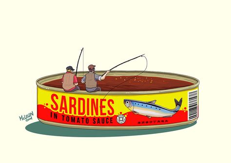 Sardine Art, History Project, Zine Design, Graphic Arts Illustration, Childhood Games, Fish Drawings, History Projects, You Sure, Fish Art