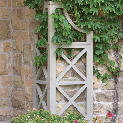 Yardistry Garden Corner Climber Arbors Trellis, Garden Corner, Garden Obelisk, Garden Vines, Garden Arbor, Exterior Details, Garden Gate, Garden Trellis, Garden Structures