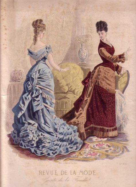 1875 Reception Dress: Bodice Construction – The Quintessential Clothes Pen Victorian Fashion Plates, 1875 Fashion, 1870 Fashion, Victorian Fashion Women, 1870s Fashion, Victorian Era Fashion, Historic Fashion, 1800s Fashion, 19th Century Fashion