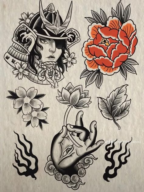 Easy Japanese Tattoo, Old School Peony Tattoo, Ornamental Peony Tattoo, Neojapan Tattoo, Japanese Knee Tattoo, Old School Japanese Tattoo, Japanese Flash Tattoo, Japanese Flash, Traditional Japanese Tattoo Flash