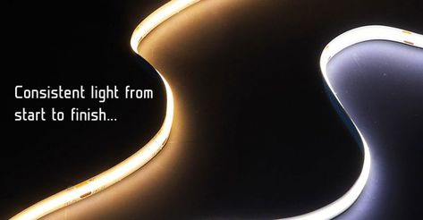 COB LED Flexible Strip Lights - New Strip Tech with Even Light Distribution Lighting Landscape, Led Flex, Led Stick, The Light Is Coming, Diy Led, Clever Gadgets, Led Projects, Led Diy, Led Strip Lights