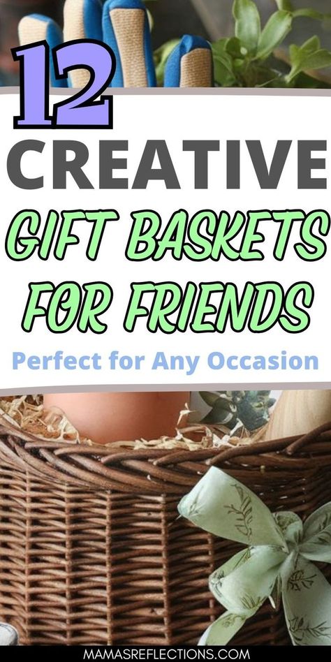 Easy Gift Ideas For Friends Gift Baskets For Young Women, Small Themed Gift Baskets, New Year Present Ideas Friends, Friends Gift Basket Ideas, How To Put Together A Gift Basket, Diy Gift Baskets For Friends, Birthday Baskets For Women Diy, Diy Gift Basket For Women, Birthday Craft Ideas For Friend