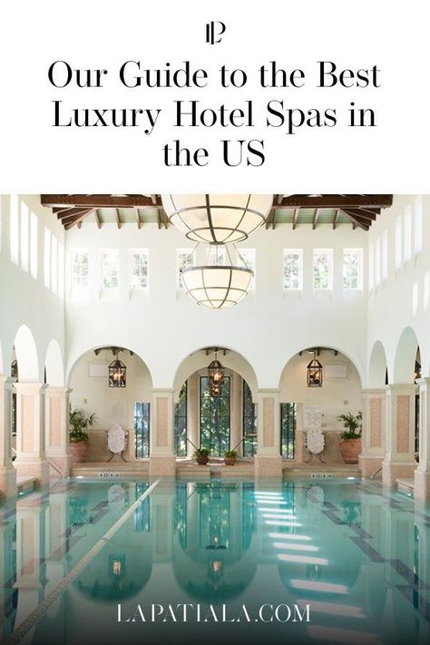 We’ve scoured the country from coast to coast to find the best luxury hotel spas in the US. Whether you’re looking for a rustic retreat or an urban getaway, you’ll find it in our list of the best luxury hotel spas in the US. We feature spas from big cities like New York, Chicago, and Los Angeles, spas in rural settings such as Georgia and Tennessee, as well as lush island spa retreats on the island of Hawaii. We also highlight the best treatments at each spa! Best Spas In The World, Aspen Resort, Spa Retreats, Luxury Spa Resort, Greenwich Hotel, Spa Getaways, Edition Hotel, Spa Trip, 40 Birthday