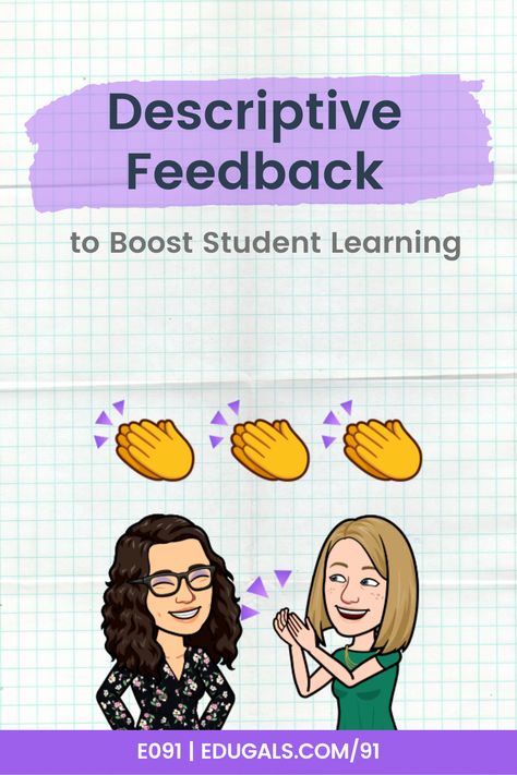 Want to ramp up your descriptive feedback game to boost student learning in your classroom? Join us this week for some great ways to get a bit more descriptive! We're exploring what descriptive feedback is, how you can tailor descriptive feedback to boost student learning, and general tips and strategies to make descriptive feedback easy and manageable to implement in your classroom. Student Feedback, Effective Feedback, Visible Learning, Teacher Preparation, Sixth Grade Math, Feedback For Students, Assessment Tools, English Language Learners, Special Needs Kids