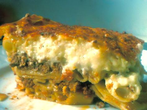 Big Mac Casserole, Greek Meat, Greek Lasagna, Pasta Casserole Recipes, Lamb Dinner, Filet Mignon Recipes, Meat Pasta, Pasta Casserole, Greek Dishes