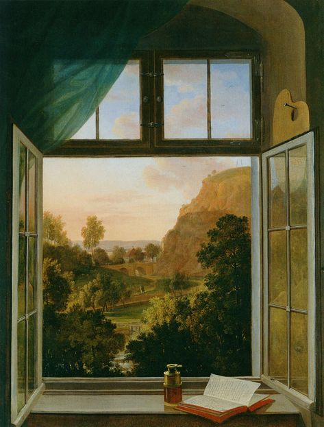 1807, 92 x 71 cm, Oil on canvas, Private collection, Germany Herbal Logo, Window Drawing, Raoul Dufy, Window Sills, Pierre Bonnard, Caspar David Friedrich, Diego Rivera, Window View, Open Window