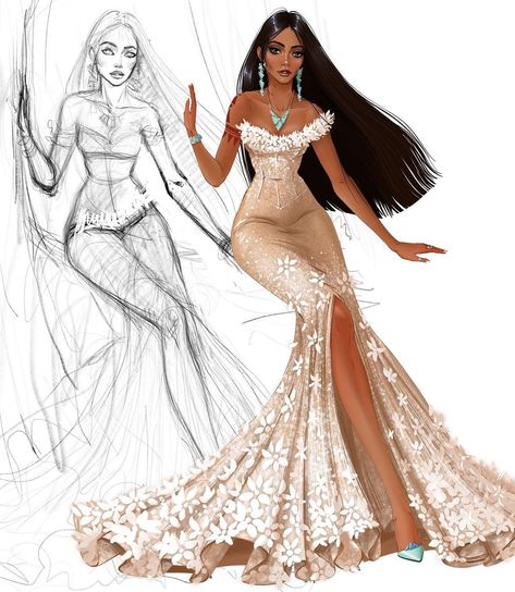 Pocahontas Characters, Pocahontas Character, Pocahontas Art, Pocahontas Wedding, Pocahontas John Smith, Pocahontas And John Smith, Apple Wedding, Wedding Dress Design, Dress Design Ideas