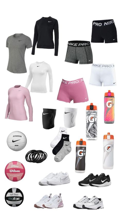 Volleyball Training Outfits, Volleyball Aesthetic Outfits, Volleyball Competition, Cute Volleyball Hairstyles, Volleyball Outfit, Airport Fit, Outfit Shein, Backpack Essentials, Teen Trends