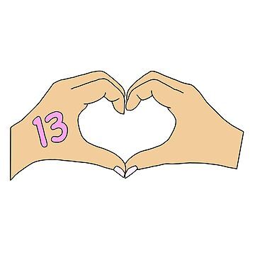 "taylor swift hand heart 13 " Sticker for Sale by AurorazDesign | Redbubble Taylor Swift Conversation Hearts, Taylor Swift 13 Hand, Hand Heart Drawing, Taylor Swift Heart Hands, I Heart Taylor Swift, Fairy Staff, Taylor Swift Logo, Taylor Swift Heart, Taylor Sift