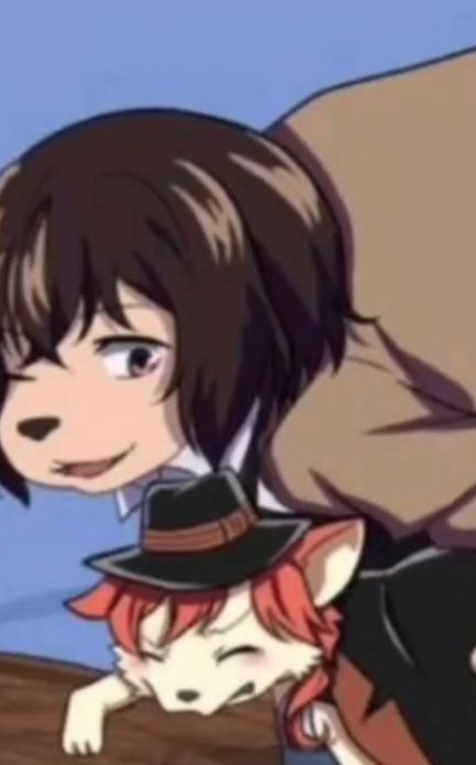 2 Dogs, Dazai Bungou Stray Dogs, Avatar Characters, Dazai Osamu, Bongou Stray Dogs, So Funny, Silly Pictures, Dog Memes, Bungo Stray Dogs