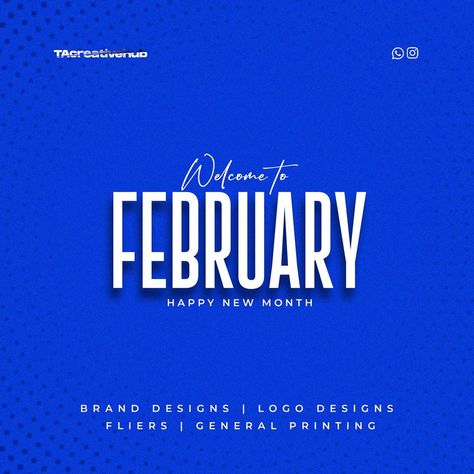 Welcome to the month of February 💙💙💙 #graphics #graphicdesign #graphicdesigner #photoshop #illustrator #adobeillustrator #adobephotoshop #coreldraw Month Of February, New Month, Photoshop Illustrator, Happy New, Adobe Illustrator, Branding Design, Illustrator, Logo Design, Photoshop