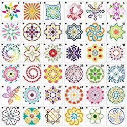 Dot Painting On Rocks, Mandala Dot Painting, Painting Stencils, Stencils For Painting, Wall Painting Art, Mandala Rock Art, Mandala Stencils, Painting Templates, Painting Rocks