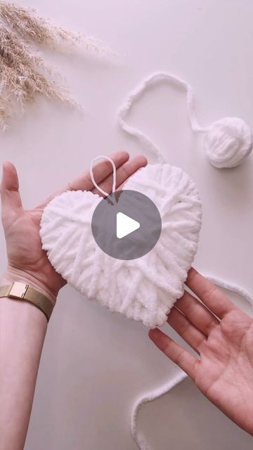 little SweetArt on Instagram: "DIY yarn Hearts for Mother‘s Day | DIY Wollherzen zum Muttertag  (🇬🇧/🇩🇪🔻)  🇬🇧The simple and fluffy yarn hearts are perfect as a nice Mother’s Day gift for your mom or just as pretty decoration for weddings or your apartment 😌  🇩🇪Die einfachen und flauschigen Wollherzen eignen sich perfekt als schönes Muttertagsgeschenk für eure Mama oder auch einfach als hübsche Deko für Hochzeiten oder die Wohnung😌  ————————————- . . . . . #muttertag #mothersday #muttertagsgeschenk #mothersdaygift #diy #handmadewithlove #basteln #wohnkonfetti #diyinspiration #crafting #kreativeideen #kreativsein #becreative #creativity  #diydecoration #tutorial #diyprojects #doityourself #homedecor #hygge #kreativsein #weddingdecor #herz #woolcraft #heartornament #diyweddingdecor Yarn Hearts Diy, Yarn Hearts, Mothersday Gifts Diy, Fluffy Yarn, Yarn Gifts, Diy Yarn, Pretty Decor, Instagram Diy, Yarn Diy