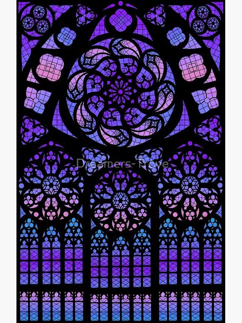 "Purple Mermaid Stained Glass Window" Art Print for Sale by Dreamers-Trove | Redbubble Digital Stained Glass Art, Stained Glass Digital Art, Purple Stained Glass Art, Gothic Stained Glass Windows, Galaxy Stained Glass Window, Mad God, Purple Stained Glass Window, Purple Stained Glass Aesthetic, Stained Glass Window Art