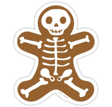 Gingerbread Skeletons, Christmas Creepy, Christmas Stickers Printable, Happy Pumpkin Spice Season, Kids Holidays, Scary Christmas, Christmas Gift Packaging, Cute Skeleton, Creepy Christmas