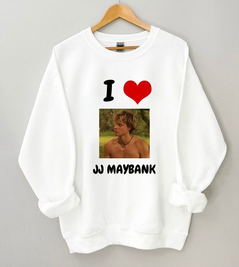 I Heart Jj Maybank, Jj Maybank Sweatshirt, Jj Maybank Hoodie, Jj Maybank Merch, Obx Merch, Rudy Pankow Aesthetic, Outer Banks Merch, Outer Banks Sweatshirt, Pogue Life Outfits