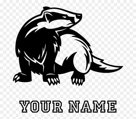 Honey Badger Drawing, Honey Badger Art, Honey Badger Tattoo, Badger Drawing, Badger Tattoo, Badger Logo, Softball Logos, Badger Illustration, Drawing Graphic Design