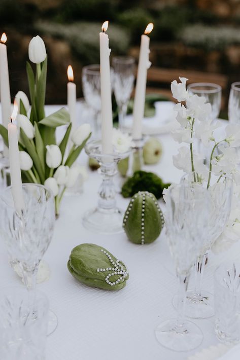 Presley Wedding, Green Anthurium, Green Tablescape, Aesthetic Shots, Church Reception, White Green Flowers, Edgy Bridal, Club Makeup, Anti Bride