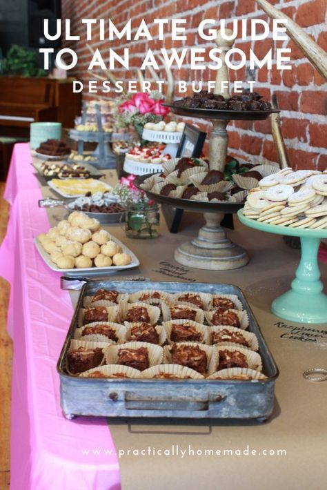 Desert Buffet, Practically Homemade, Dessert Buffet Table, Cream Cheese Sugar Cookies, Buffet Ideas, Christmas Recipes Appetizers, Wedding Dessert, Chocolate Chunk Cookies, Dessert Buffet