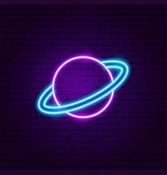 Saturn Planet, Neon Sign, The Artist, Vector Images, Royalty, Royalty Free, Neon, Wall