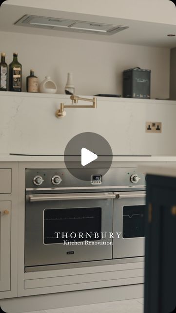 Leighton James | The Property Photographer on Instagram: "Step inside this beautiful kitchen renovation in Thornbury, South Gloucestershire. Lots of lovely details in this one - I particularly like the bespoke chopping board storage, the brushed brass pot filler tap and as for those dovetail edges…😍 What do you think? 

Filmed and photographed for @irvingsykes_kitchens 

Captured on @sonyalpha 1

Save this reel for home interior inspiration 🏷️ 
Follow for more inspiring home interiors like this 

#interiors123 #kitchen #reels #kitchendesign" Chopping Board Storage, Brass Pot Filler, Home Interior Inspiration, Oven Hood, Hood Ideas, Brass Pot, Extractor Hood, Carpentry Projects, Project Steps