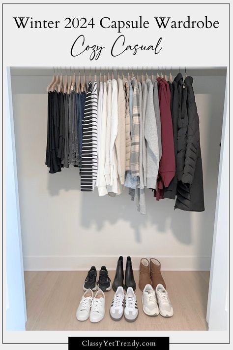 Minimalist Staple Wardrobe, Capsule Wardrobe Casual Minimalist, Easy Capsule Wardrobe Outfit Ideas, January Casual Outfits, Women’s Wardrobe Basics, 333 Project Capsule Wardrobe Winter, Winter Teacher Capsule Wardrobe, Classy Winter Capsule Wardrobe, Hygge Capsule Wardrobe