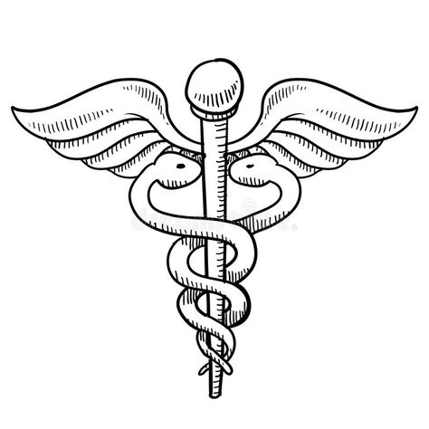 Caduceus drawing. Doodle style medical symbol or caduceus in vector format , #AFFILIATE, #Doodle, #style, #Caduceus, #drawing, #medical #ad Stethoscope Drawing, Medical Clip Art, Nurse Drawing, Doctor Logos, Medical Drawings, Doctor Drawing, Symbol Drawing, Nurse Art, Logo Sketches