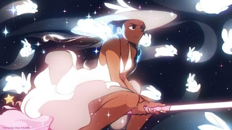 character art bunny art magical witch bunny dark skin girl Dias Artwork, Witch Bunny, Witch Magic, Bunny Art, Witch Art, Art And Illustration, Dreamy Art, January 1, Digital Art Girl