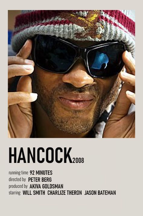 Hancock Will Smith, Hancock Movie, Will Smith Movies, Movie Film Poster, Movie Tracker, Disney Movie Posters, Movie Recommendations, Iconic Movie Posters, Movie Card